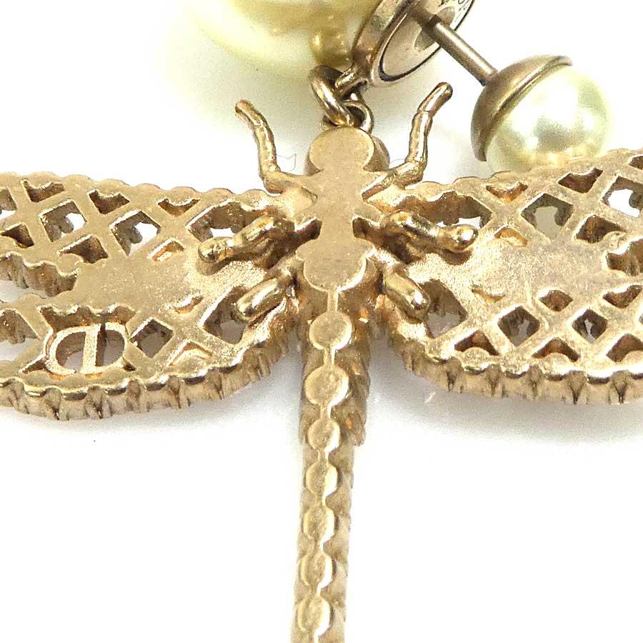 クリスチャンディオール Christian Dior ピアス とんぼ メタル