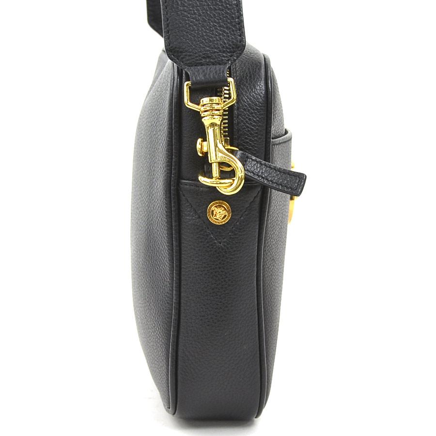 ヴェルサーチ VERSACE 斜め掛けショルダーバッグ メデューサ レザー