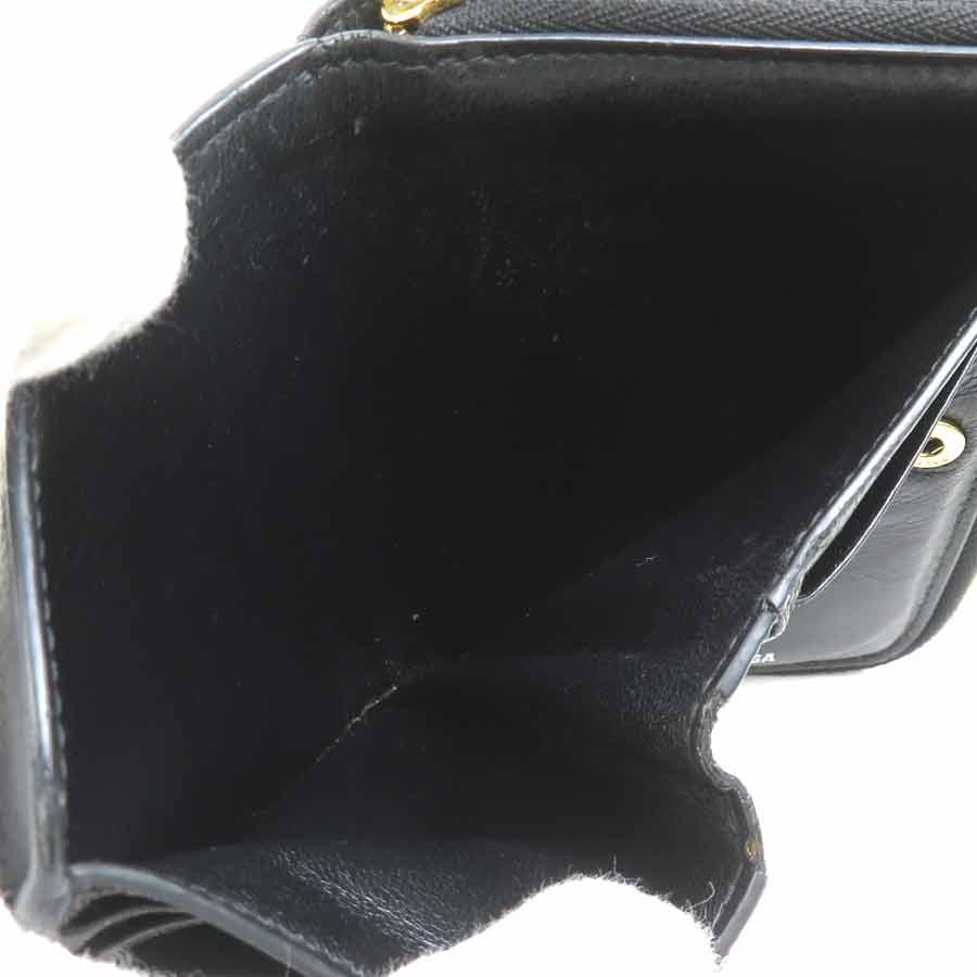 BALENCIAGA（バレンシアガ） 二つ折り財布 レザー ブラック : ブランド