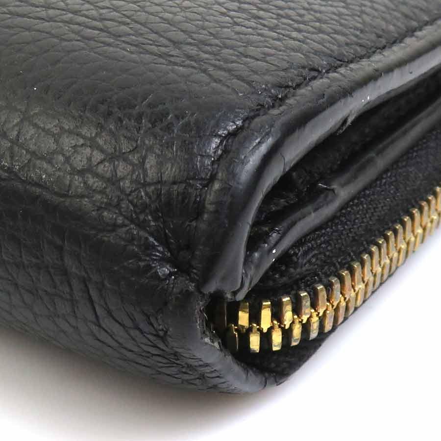 BALENCIAGA（バレンシアガ） 二つ折り財布 レザー ブラック : ブランド