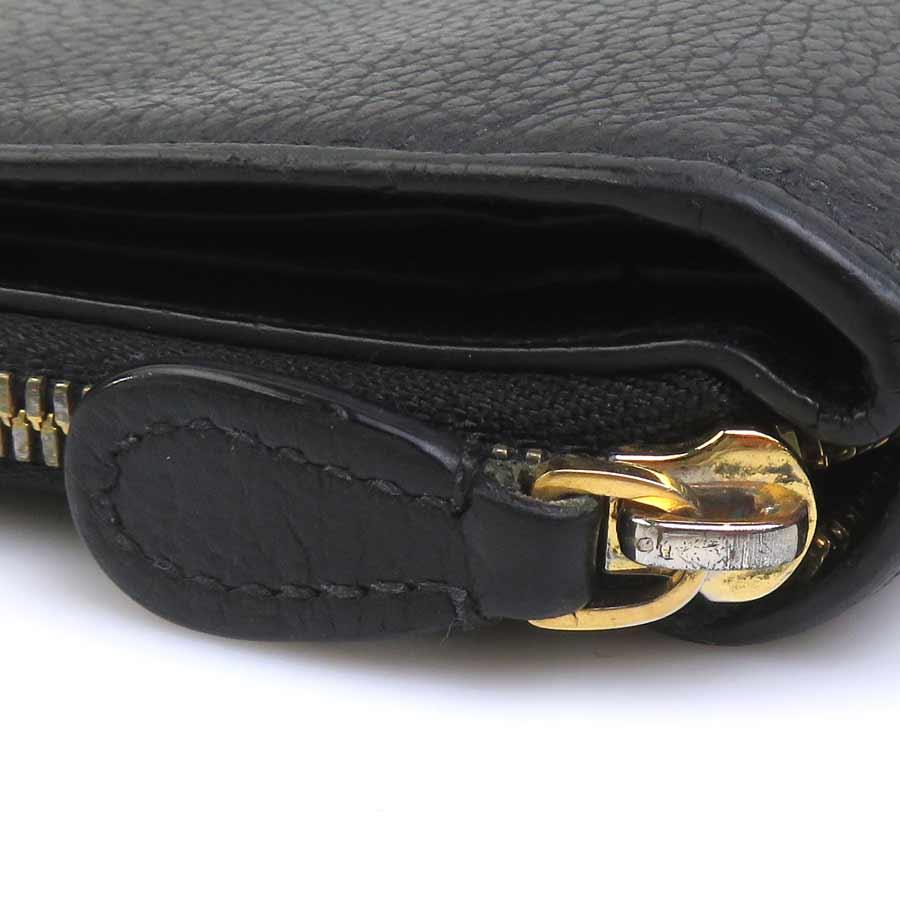 BALENCIAGA（バレンシアガ） 二つ折り財布 レザー ブラック : ブランド