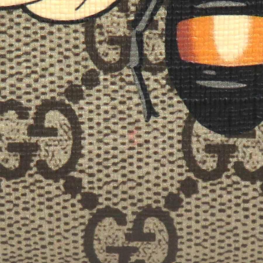 GUCCI（グッチ） ラウンドファスナー長財布 Bee GGスプリーム