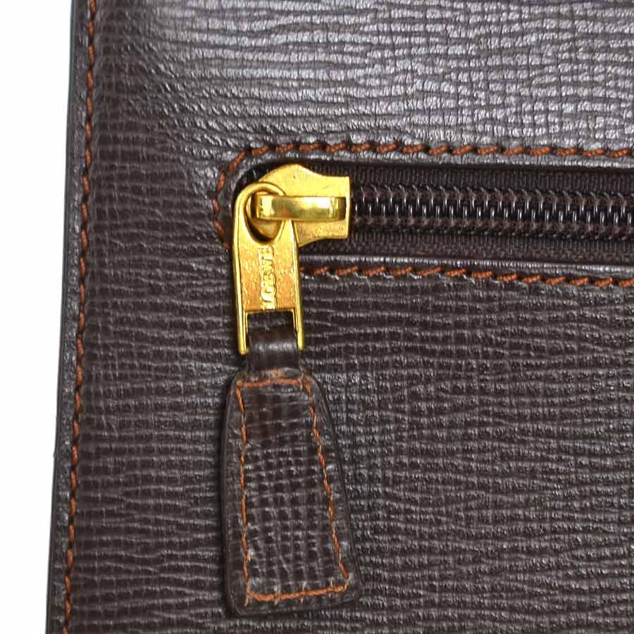 LOEWE（ロエベ） クラッチバッグ 書類ケース アナグラム レザー ダーク