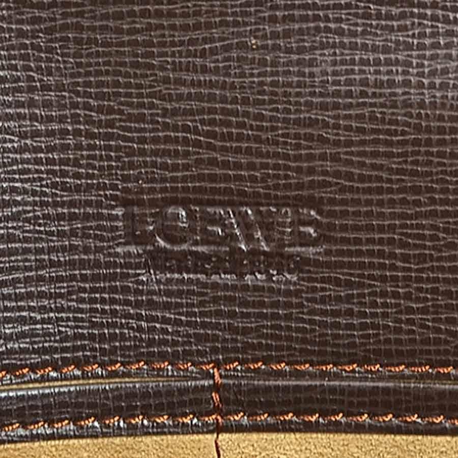 LOEWE（ロエベ） クラッチバッグ 書類ケース アナグラム レザー ダーク