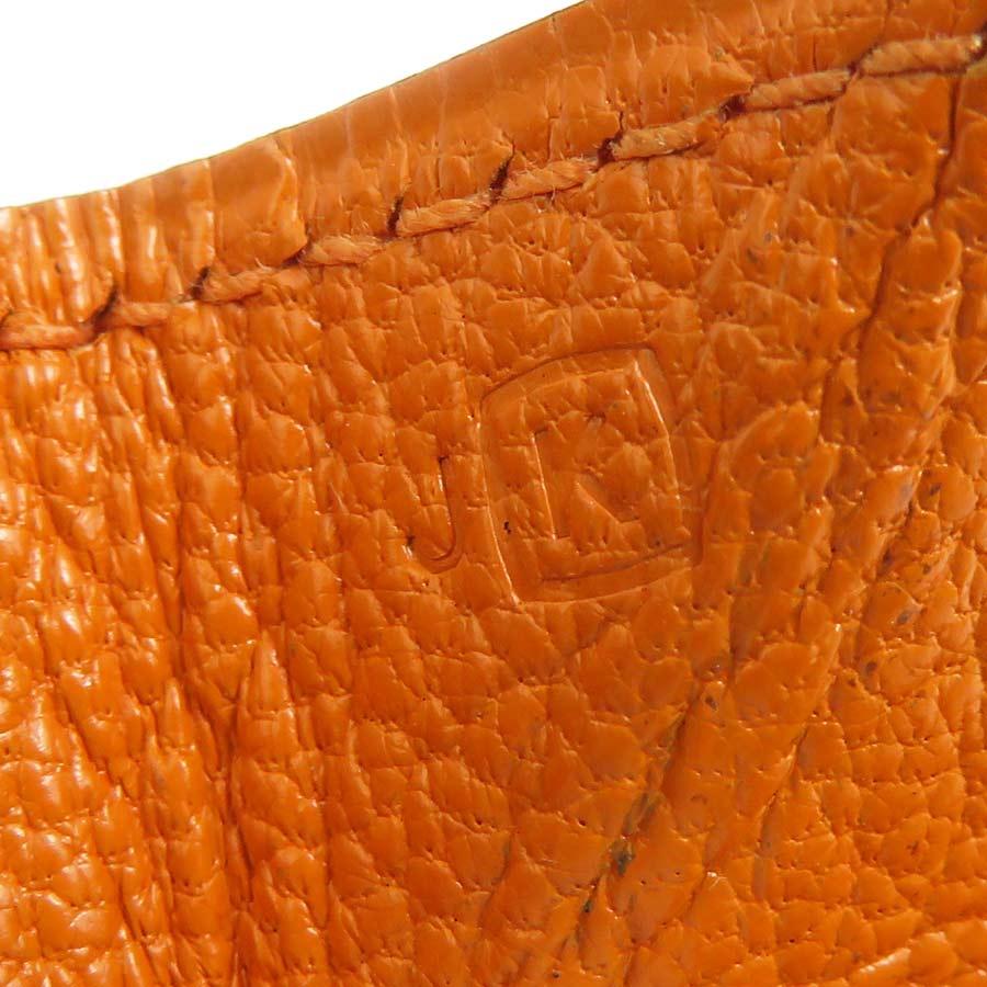 HERMES エルメス オレンジ レザー ケース ヴァンキャトル HERMES（エルメス） コインケース ル ヴァンキャトル レザー オレンジ