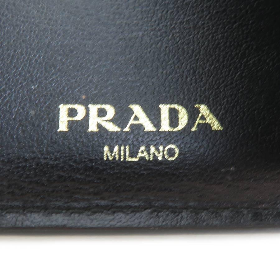 PRADA（プラダ） 三つ折り財布 レザー ブラック : ブランドバリュー