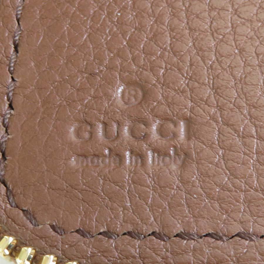 GUCCI（グッチ） オーガナイザー 財布 レザー ブラウン : ブランド