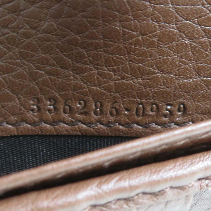 GUCCI（グッチ） オーガナイザー 財布 レザー ブラウン : ブランド