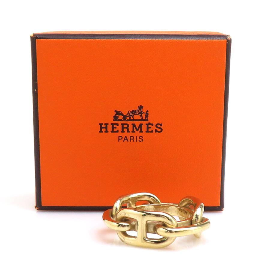 HERMES（エルメス） スカーフリング シェーヌダンクル メタル ゴールド