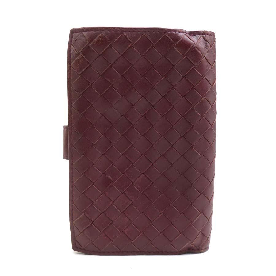 Bottega Veneta バーガンディ 二つ折り財布 ボッテガヴェネタ BOTTEGAVENETA 二つ折り財布 イントレチャート