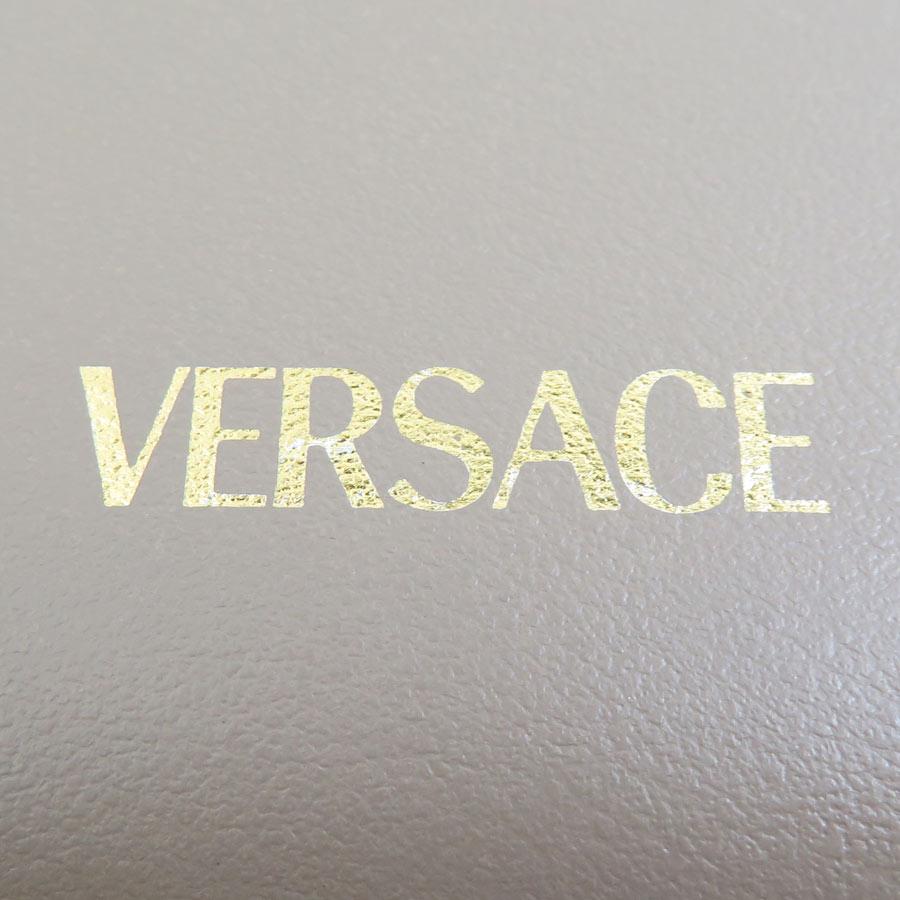 ヴェルサーチ VERSACE ラウンドファスナー長財布 レザー グレージュ