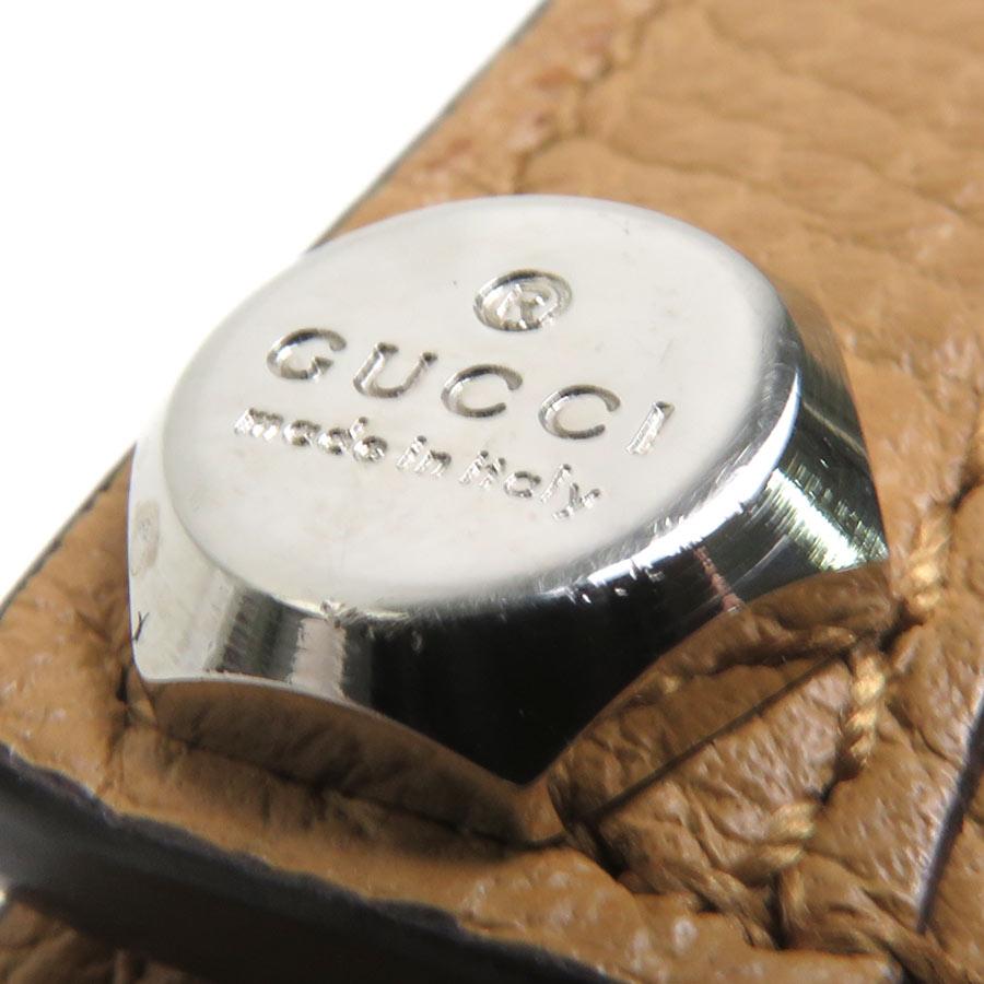 GUCCI（グッチ） 二つ折り長財布 レザー ブラウン : ブランドバリュー