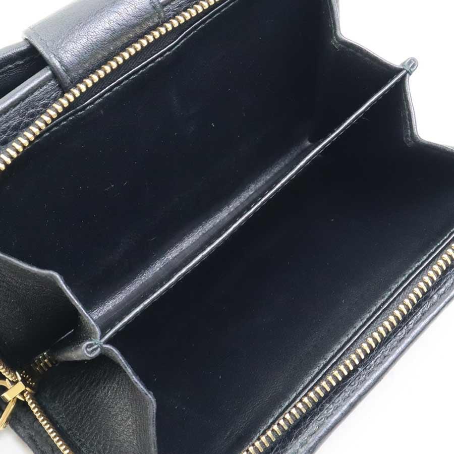 お値下げ中‼️【極美品】 プラダ 二つ折り 財布 PRADA（プラダ） 二つ折り財布 レザー ブラック : ブランドバリュー