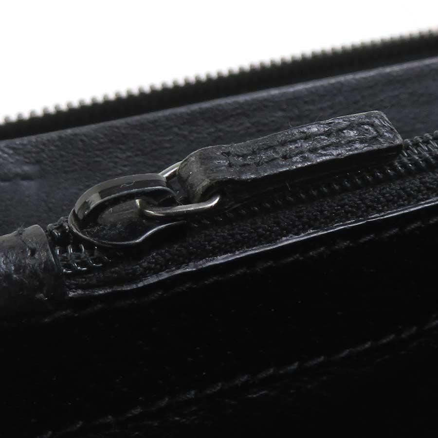 GUCCI（グッチ） ラウンドファスナー長財布 GGキャンバス ブラック