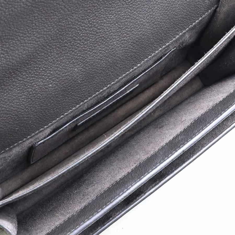 サンローラン SAINT LAURENT ショルダーバッグ レザー/メタル グレー