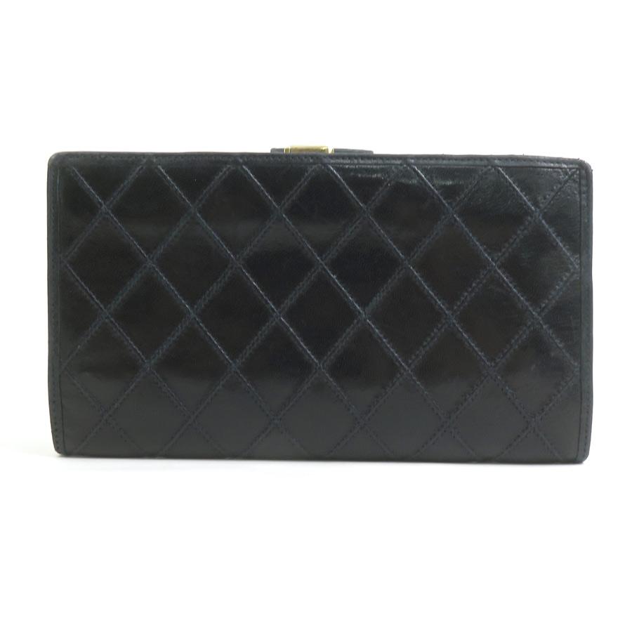 CHANEL（シャネル） 二つ折り長財布 ビコローレ レザー ブラック