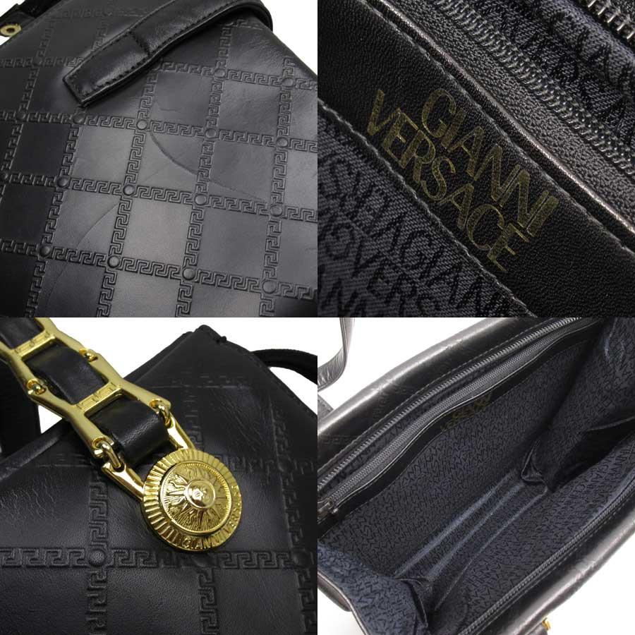 GIANNI VERSACE ブラックショルダーバッグ GIANNI VERSACE ジャンニ ヴェルサーチ Gianni Versace