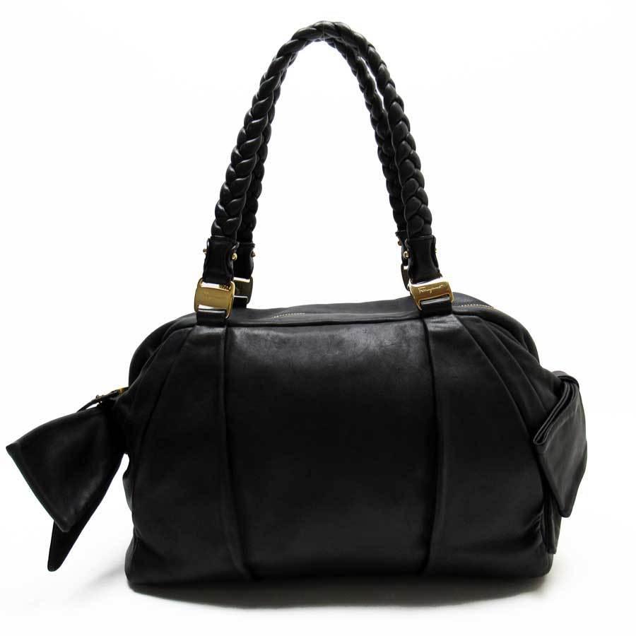サルヴァトーレフェラガモ Salvatore Ferragamo ヴァラ カバン ショルダーバッグ ナイロン/レザー ブラック 楽天市場】サルヴァトーレフェラガモ Salvatore Ferragamo バッグ