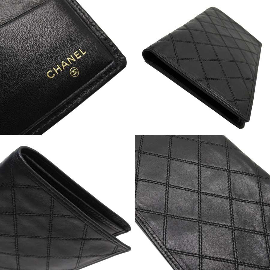 CHANEL（シャネル） 札入れ ダブルステッチ ビコローレ レザー