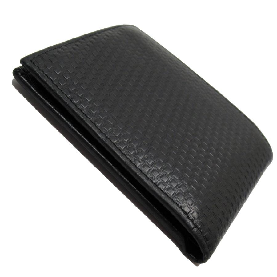 dunhill ダンヒル 二つ折り財布 レザー ブラック 定番人気