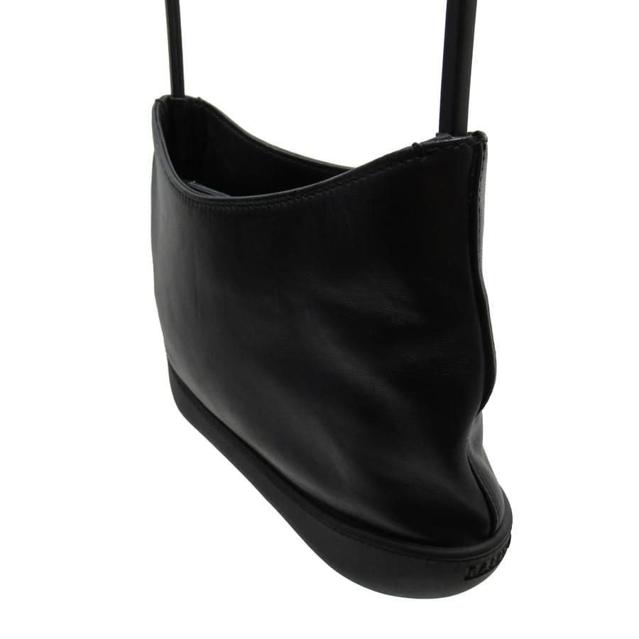 Bally バリー BALLY ショルダーバッグ レザーxラバー ブラック