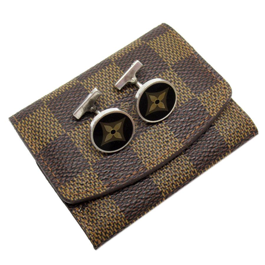 ルイ ヴィトン LOUIS VUITTON カフス ダミエ ブトン ドゥ マンシェット