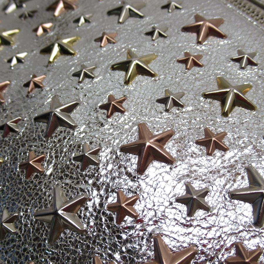 ジミーチュウ JIMMY CHOO クラッチバッグ レザー シルバー : ブランド