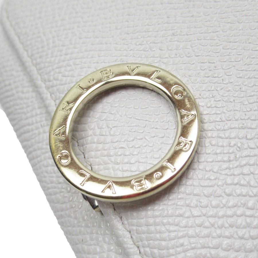 BVLGARI アイボリー 三つ折り財布 BVLGARI】ブルガリ・ブルガリ 三つ折り コンパクトウォレット