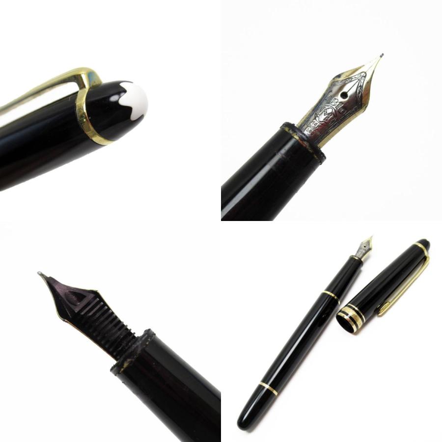 モンブラン MONTBLANC 万年筆 プラスチック ブラック×ゴールド