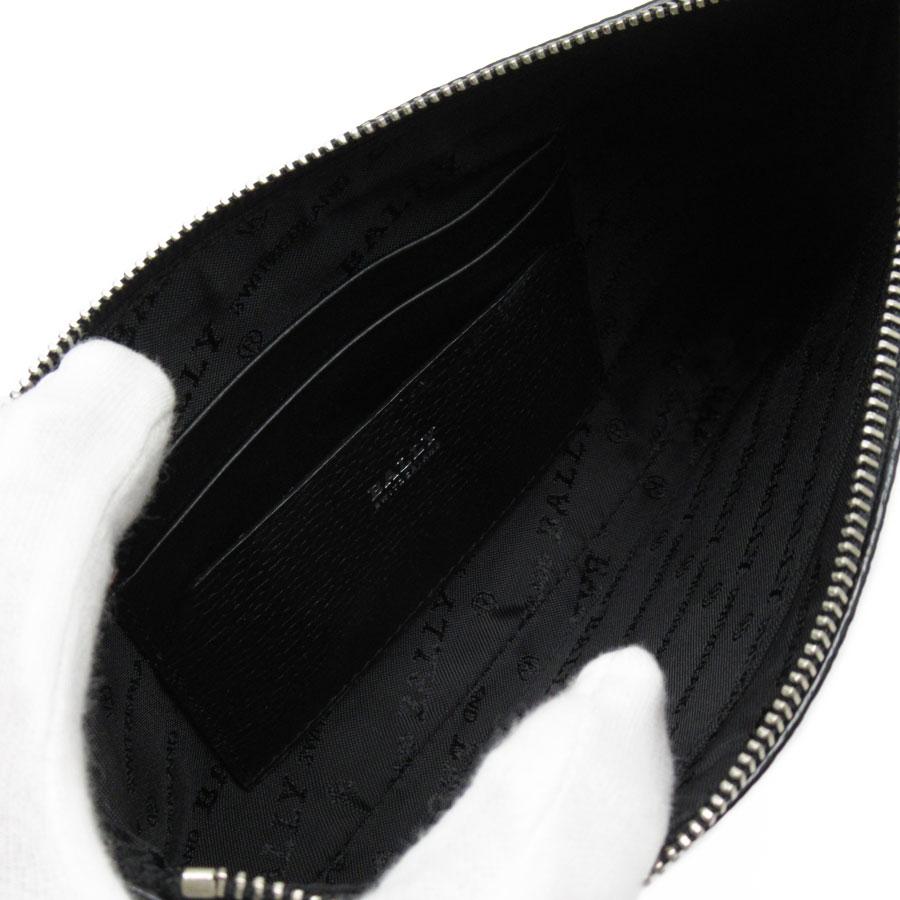 ■新品同様■ BALLY バリー ナイロン×レザー マルチポーチ マルチケース 小物入れ レディース パープル系 BT0160 Bally（バリー） ポーチ マルチケース レザー ブラック : ブランド
