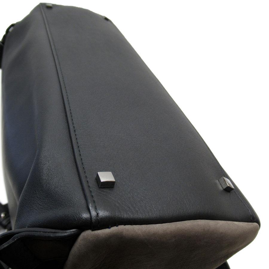 FURLA フルラ Furla リュック レザー/スエード ブラック×ブラウン系  