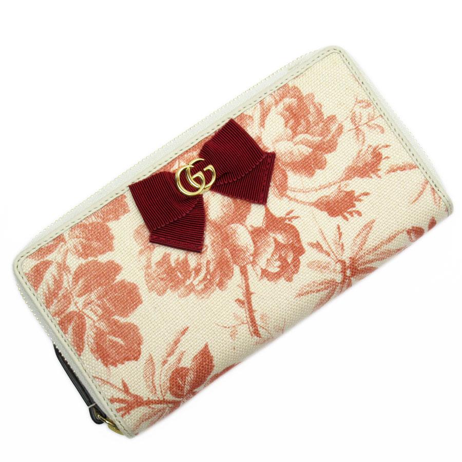 GUCCI グッチ ラウンドファスナー 長財布 マーモント GGキャンバス GUCCI グッチ ラウンドファスナー長財布 GGマーモント