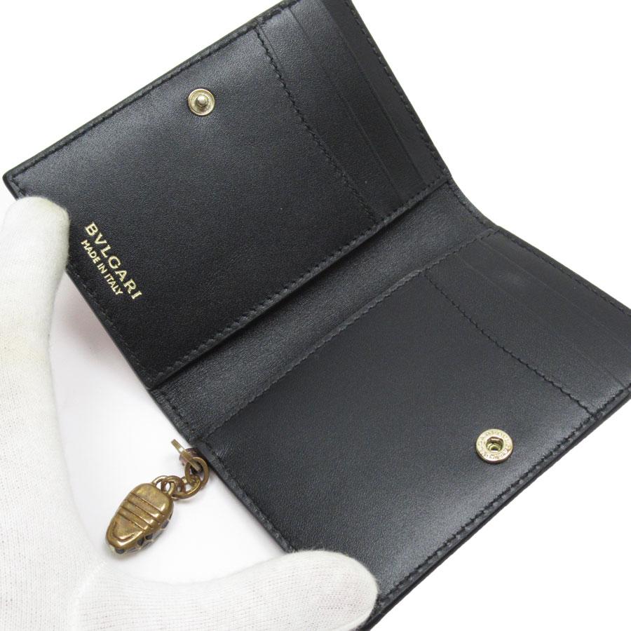 ブルガリ BVLGARI カードケース パスケース レザー メタリックピンク  