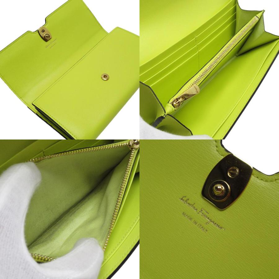 サルヴァトーレフェラガモ Salvatore Ferragamo 長財布 ヴァラリボン 