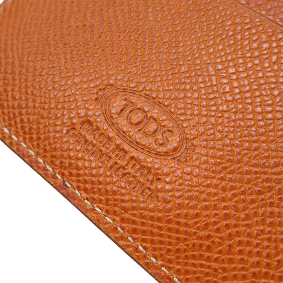 TOD’S ジッパー付カードケース　オレンジ トッズ TOD'S カードケース レザー オレンジ : ブランドバリュー