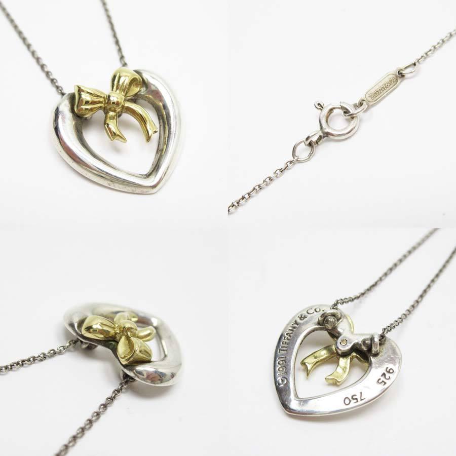 本店は 定番人気 ティファニー ネックレス ハート リボン シルバーxゴールド Hf 正規取扱店 Www Iacymperu Org