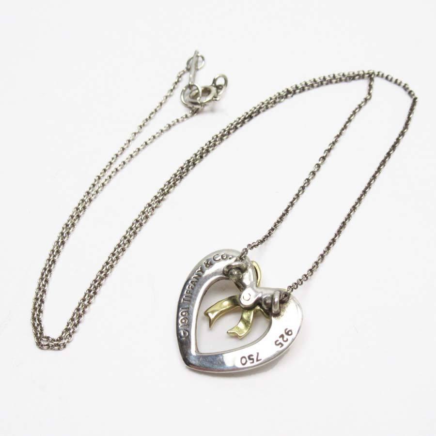 本店は 定番人気 ティファニー ネックレス ハート リボン シルバーxゴールド Hf 正規取扱店 Www Iacymperu Org