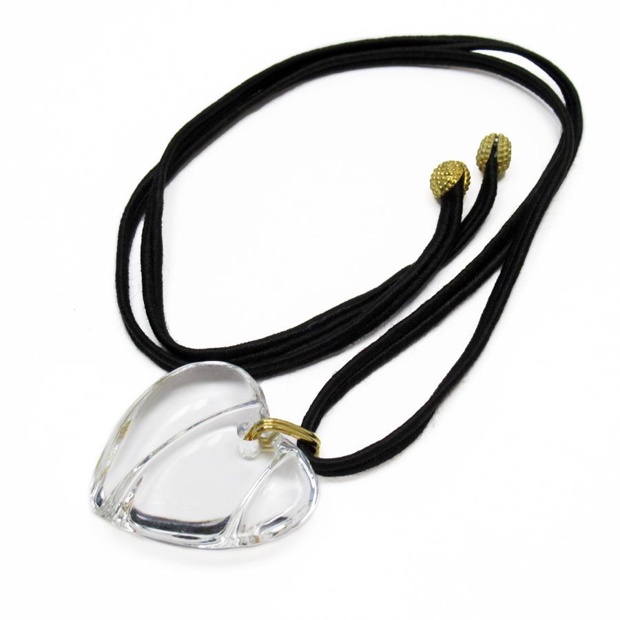 バカラ（Baccarat） ネックレス ペンダント ハート クリスタルx繊維