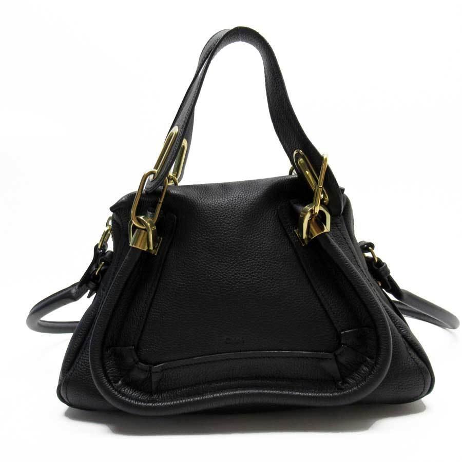 Chloe（クロエ） ハンドバッグ ショルダーバッグ レザー ブラックx