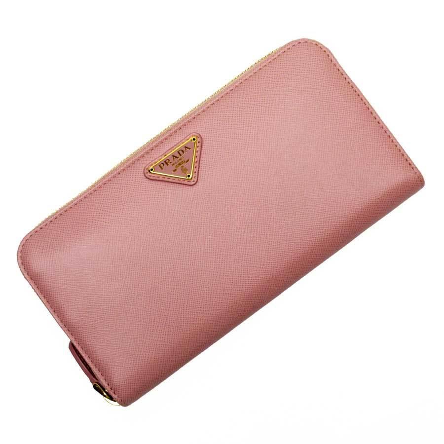 プラダ PRADA ラウンドファスナー長財布 三角ロゴ サフィアーノレザー