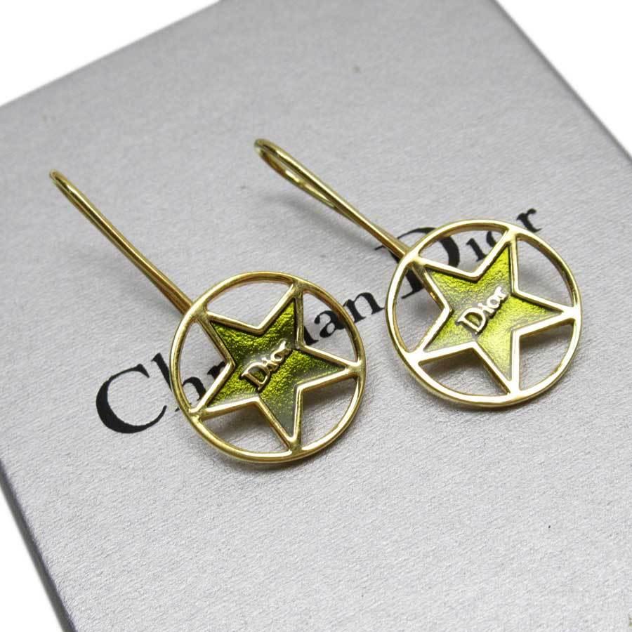 クリスチャンディオール Christian Dior ピアス 金属素材 ゴールド