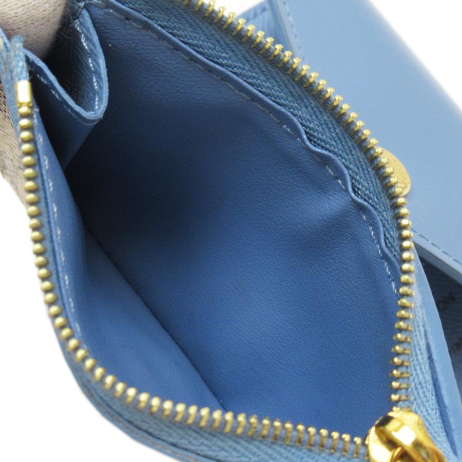 #219 ルイヴィトン ポルトフォイユ ゾエ ダミエアズール ブルー 財布 LOUIS VUITTON ルイヴィトン Louis Vuitton 三つ折り財布 ダミエ