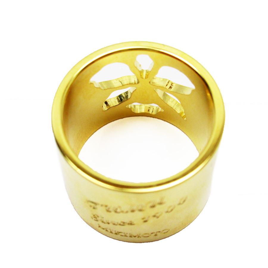ミキモト MIKIMOTO スカーフリング 金属素材xパール ゴールドxパール