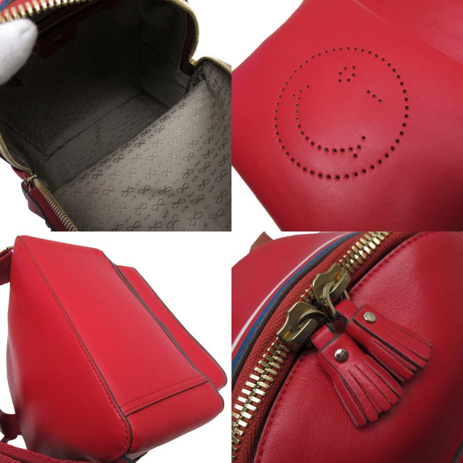 アニヤハインドマーチ スマイリー リュック赤 楽天市場】アニヤ・ハインドマーチ スマイルマーク リュック