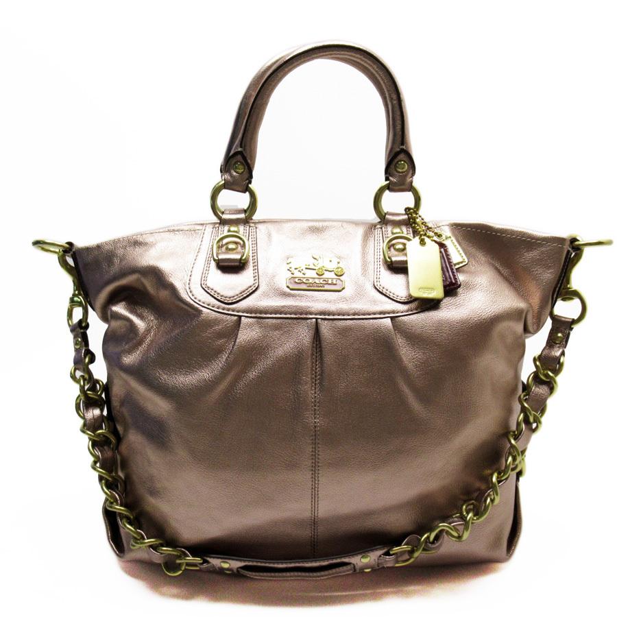 おすすめ!!】COACH コーチ ショルダーバッグ 2way ゴールドレザー
