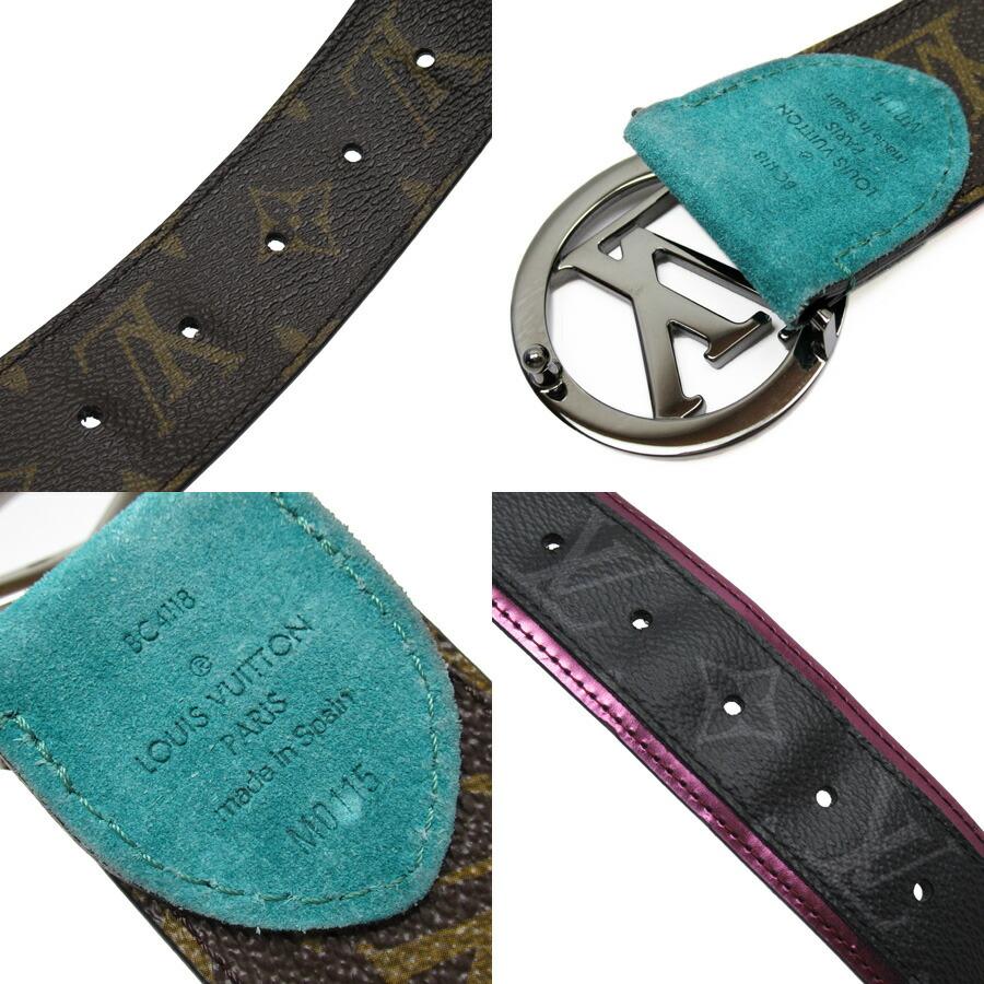LOUIS VUITTON ルイ ヴィトン ベルト モノグラム エクリプス 