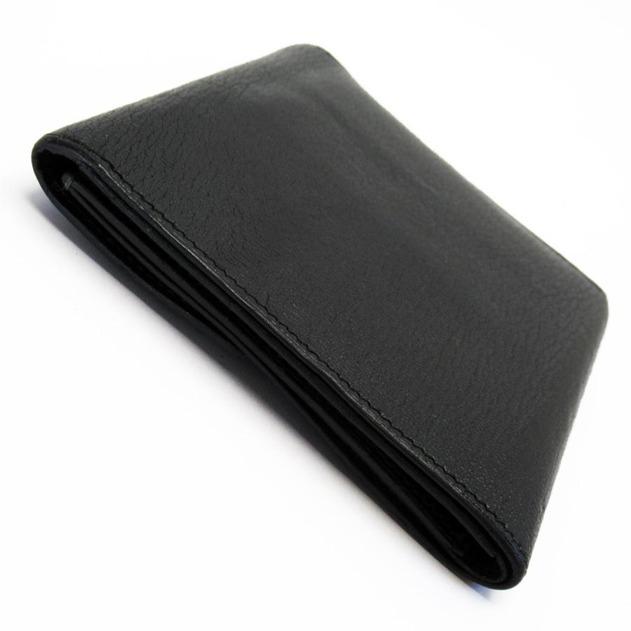 HERMES（エルメス） 三つ折り財布 クリック12 シェブルミゾル ブラック