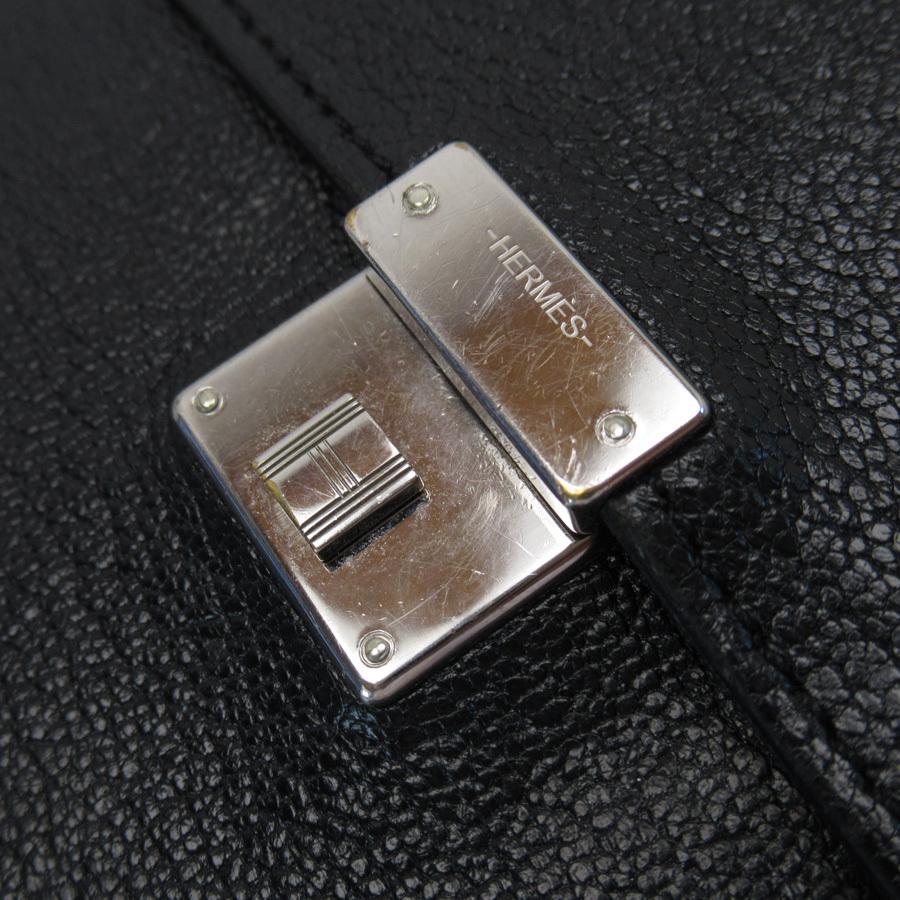 HERMES（エルメス） 三つ折り財布 クリック12 シェブルミゾル ブラック