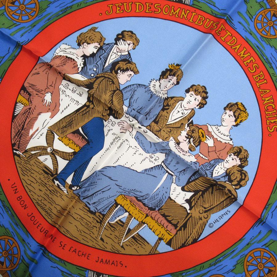 HERMES（エルメス） スカーフ カレ90 JEU DES OMNIBUS ET DAMES
