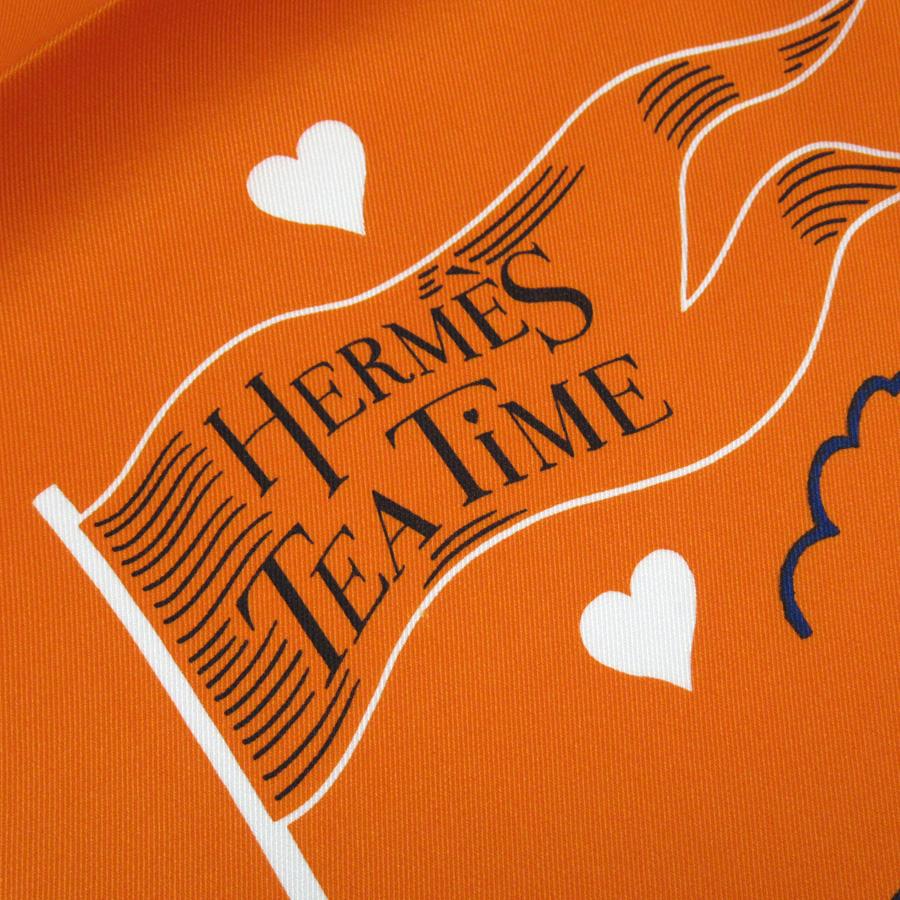 エルメス HERMES スカーフ カレ70 Tea Time ティータイム 100％シルク